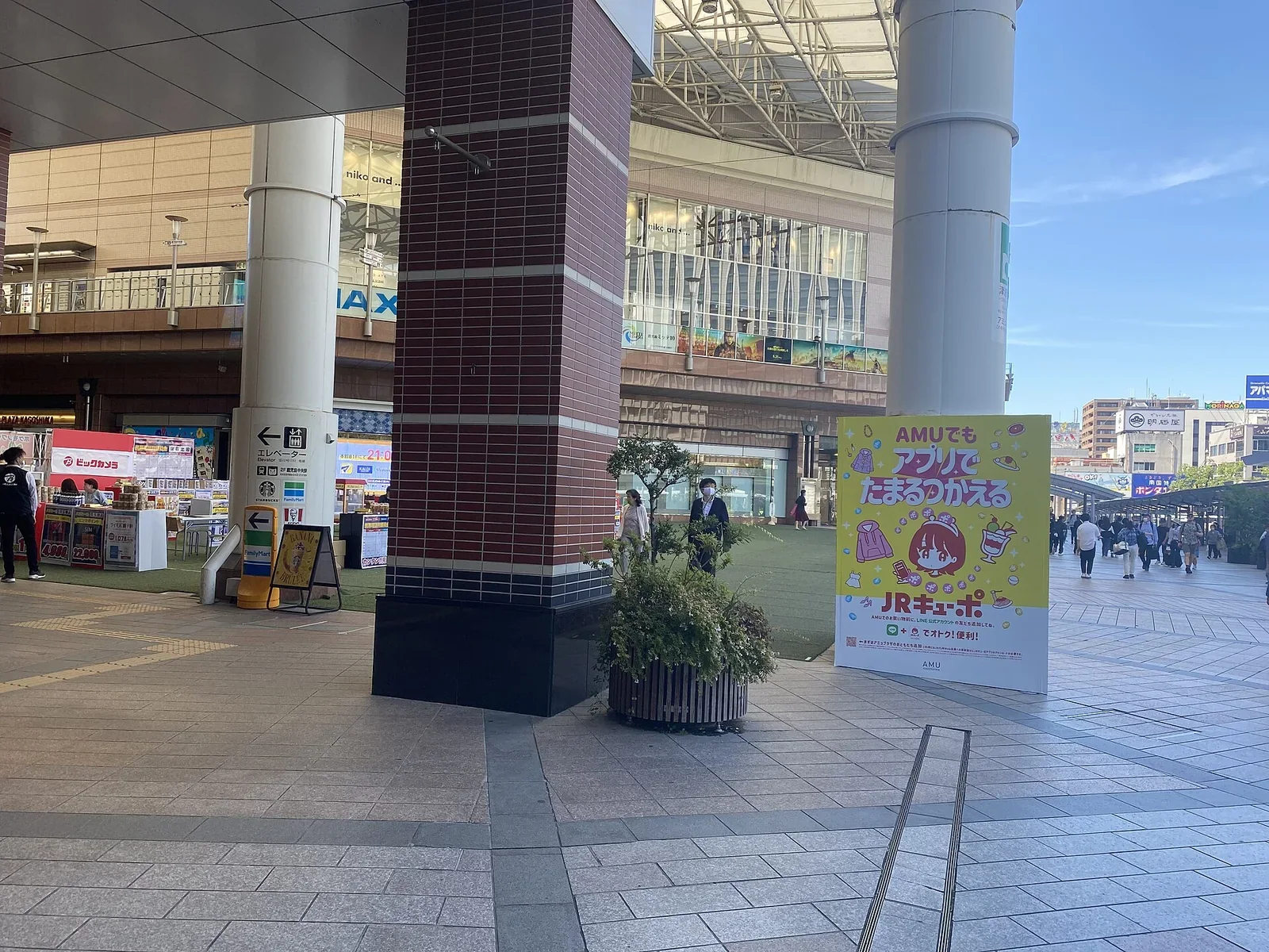 鹿兒島中央站，清晨有機場巴士前往鹿兒島機場