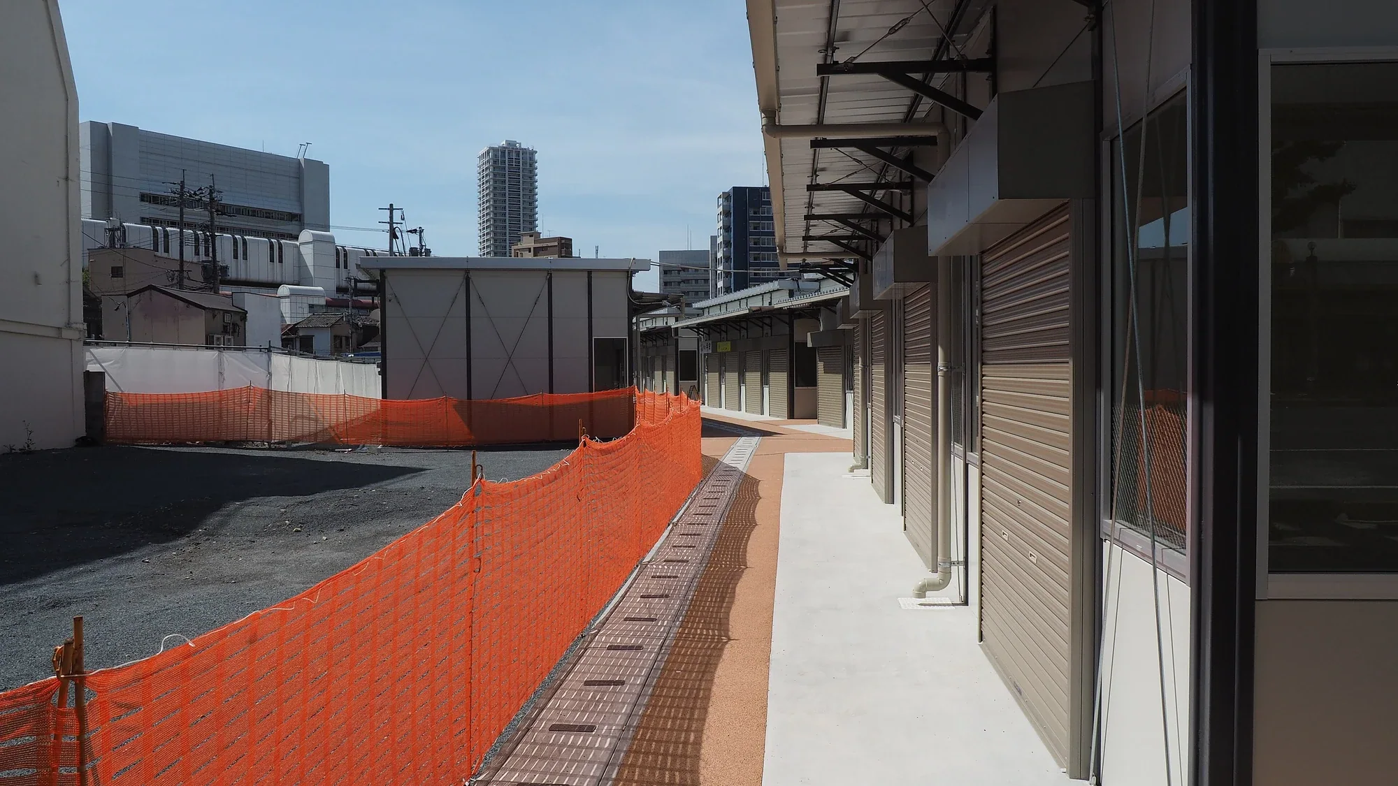 旦過市場火災後於2023年完成的臨時店舖街道