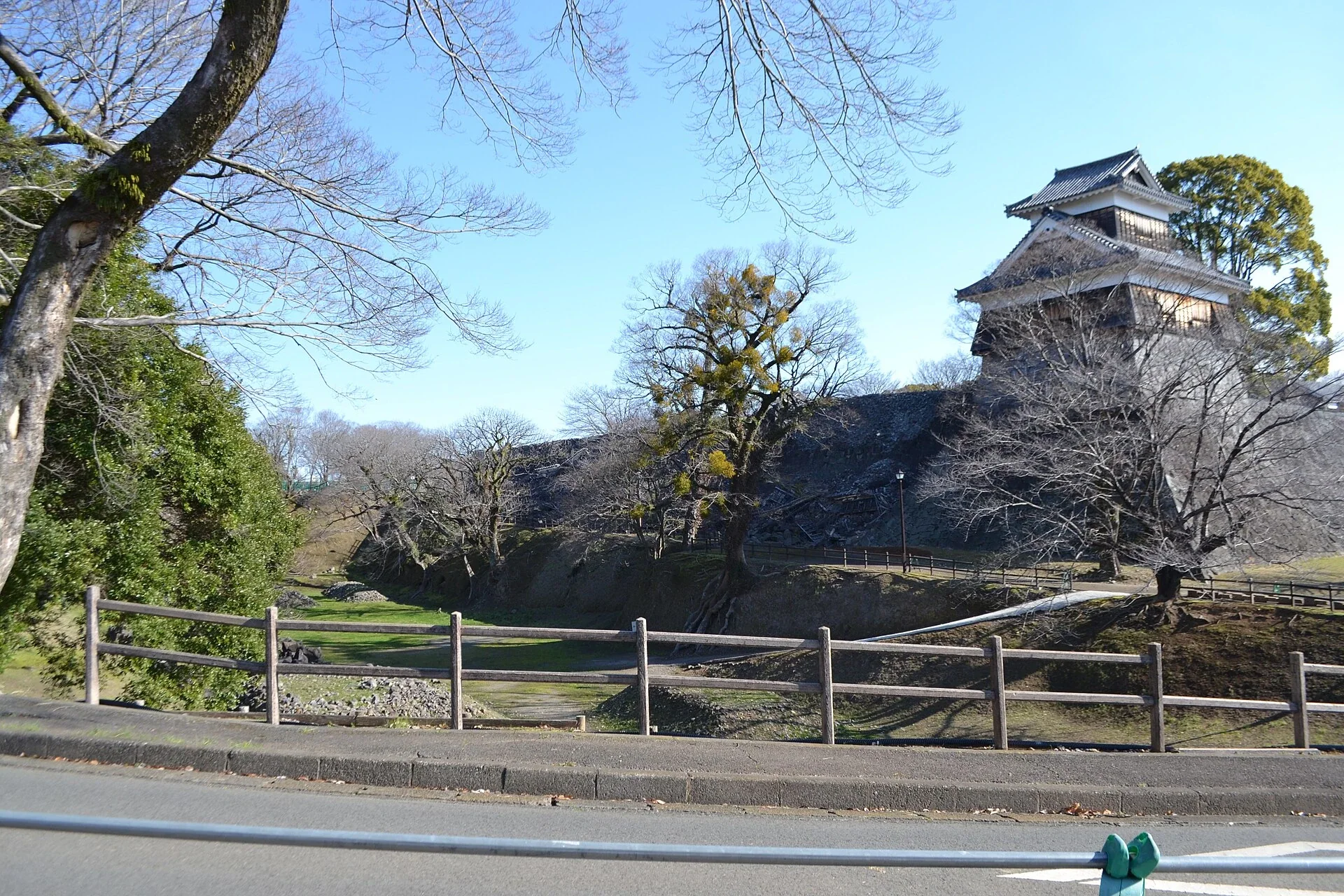熊本城天守與周邊石垣