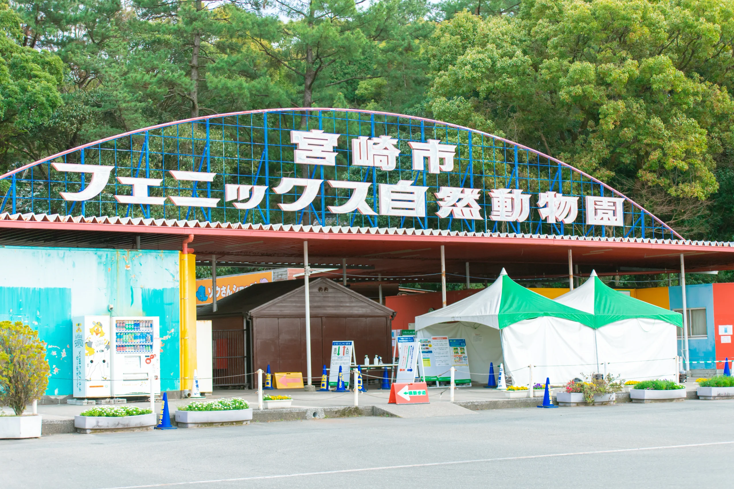 宮崎市鳳凰自然動物園入口及招牌