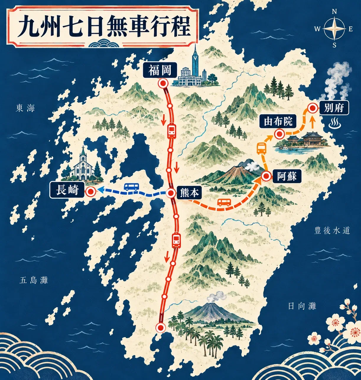 小倉半日步行路線：小倉站、小倉城、旦過市場與魚町商店街